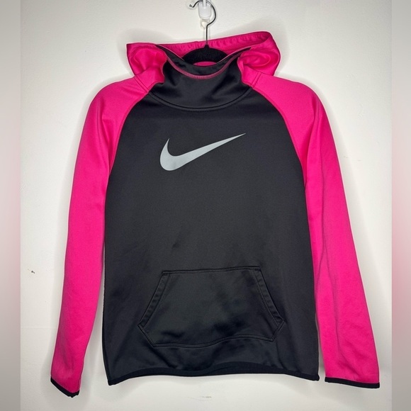 Nike Other - Nike dri fit girls Youth XL extra large pink black athletic hoodie sweatshirt
